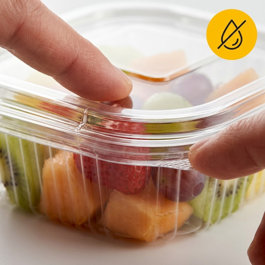 Saladebakjes 125ml Transparant – 100 Stuks met vaste Deksel | Sausbakjes