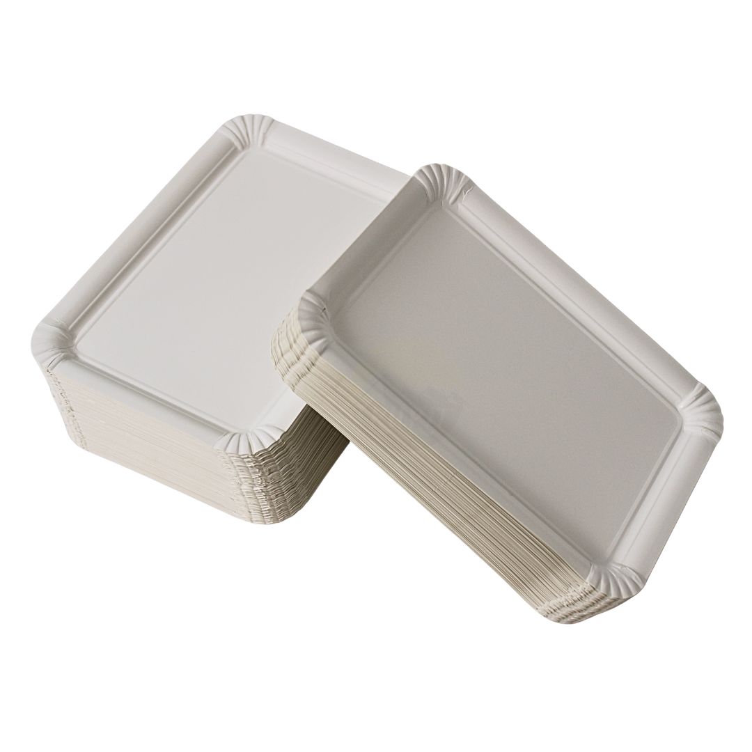 Paper plate/bowl 16x20cm white - 250 pieces