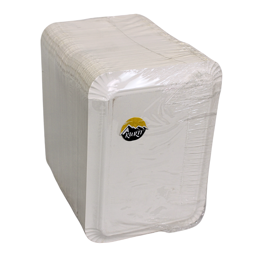 Pappteller/Schale 16x20cm weiß - 250 Stück