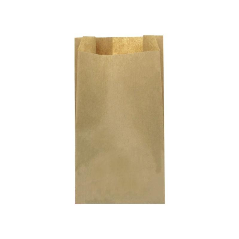Fruit bag, brown, fruit and vegetable, 15+9x28 cm - 500 pieces