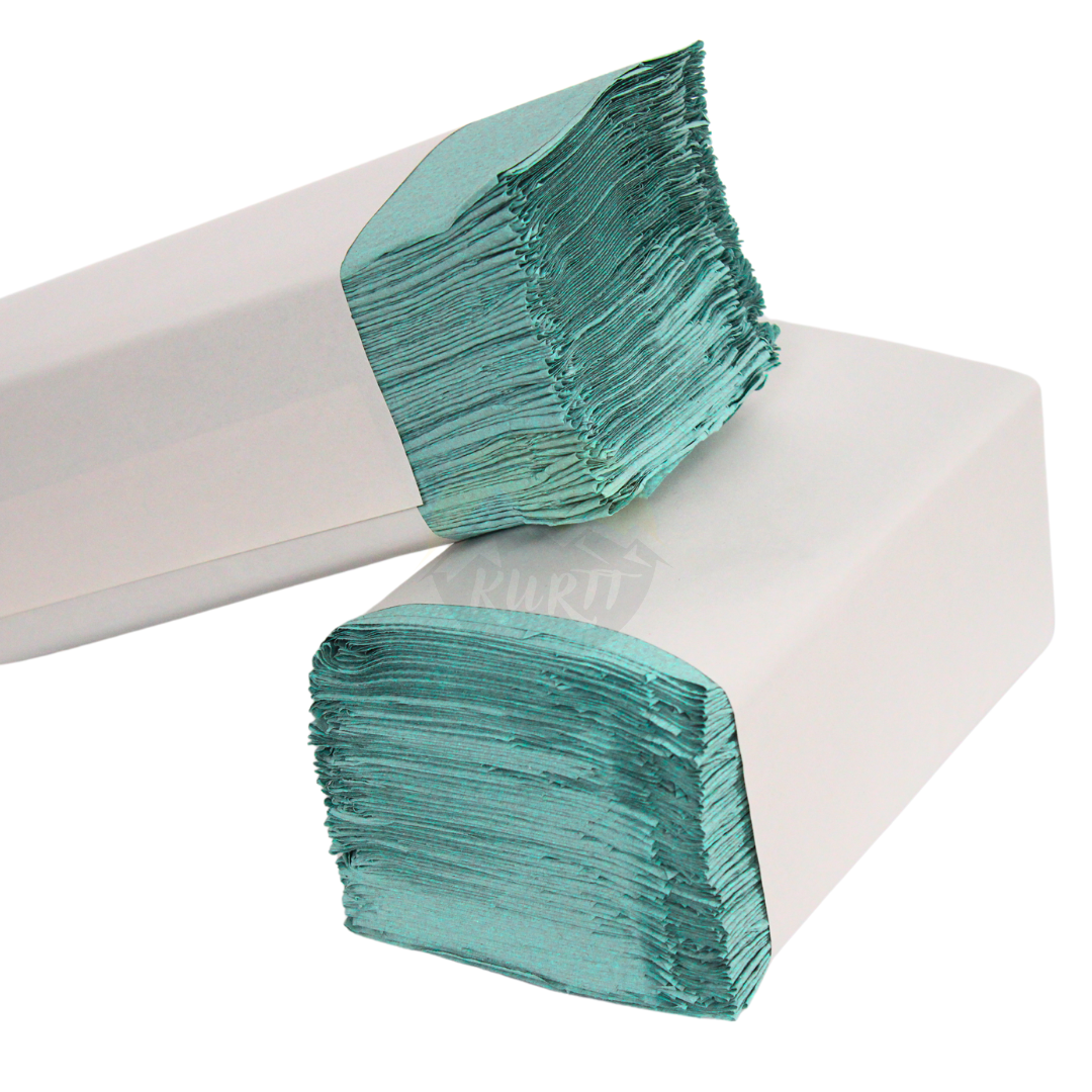 Serviettes en papier vert 1 -yer 25 x 23 cm - 5 000 feuilles