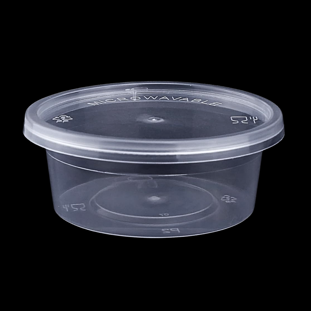 Sauce cups 50cc with lid - 1000 pieces