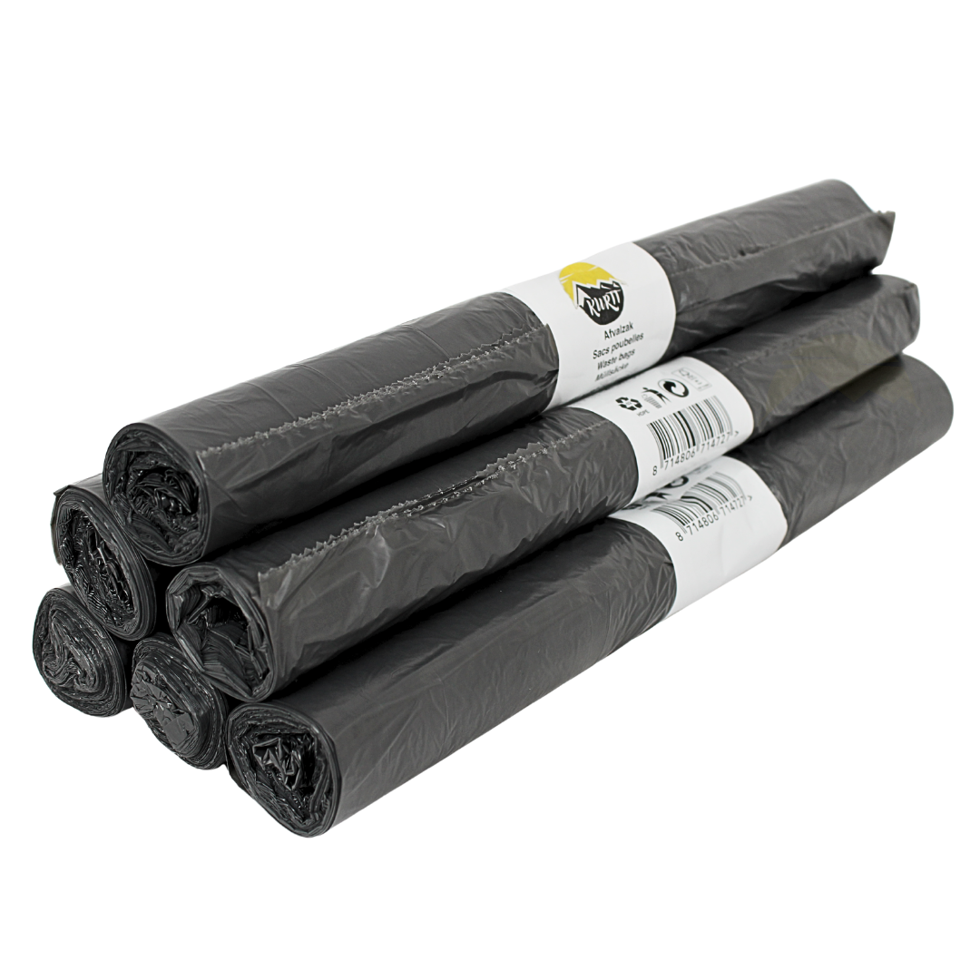 Sacs Poubelle HDPE 61x80cm Gris Type 23 En Rouleau | 500 Pièces