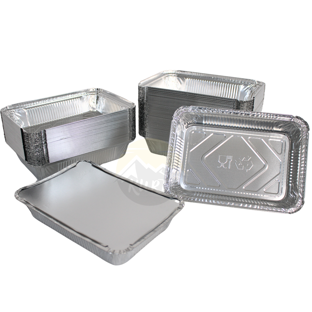 Bol en aluminium 861 L avec les couvercles - 100 pièces