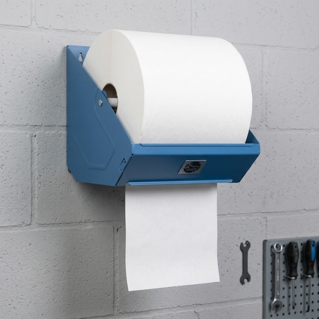 Industriepapier cellulose 24cm wit 1-laags – 2 rollen x 1000 meter