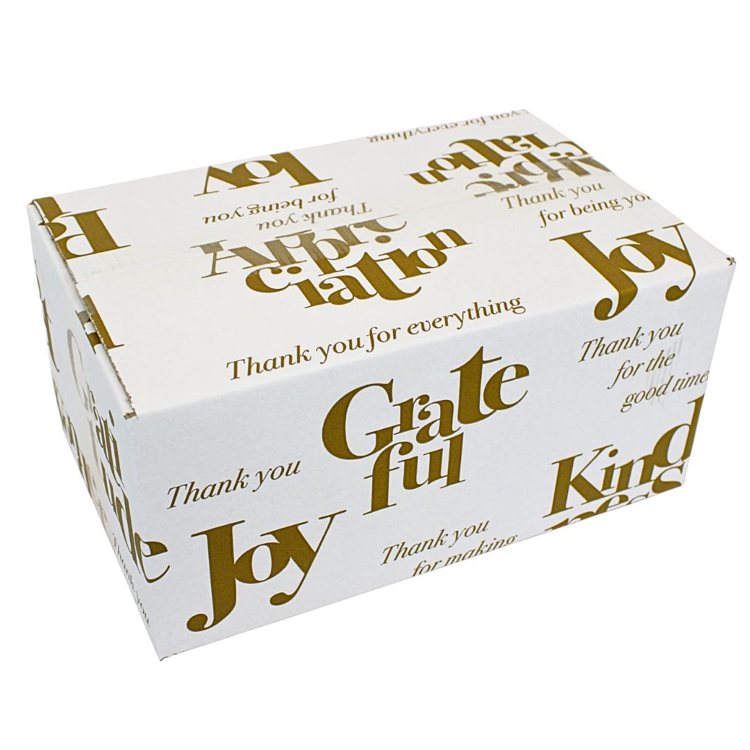 2X Kerstdoos 31x20x14cm - dubbelgolf kerstpakketdozen - geschenkdozen hoge kwaliteit