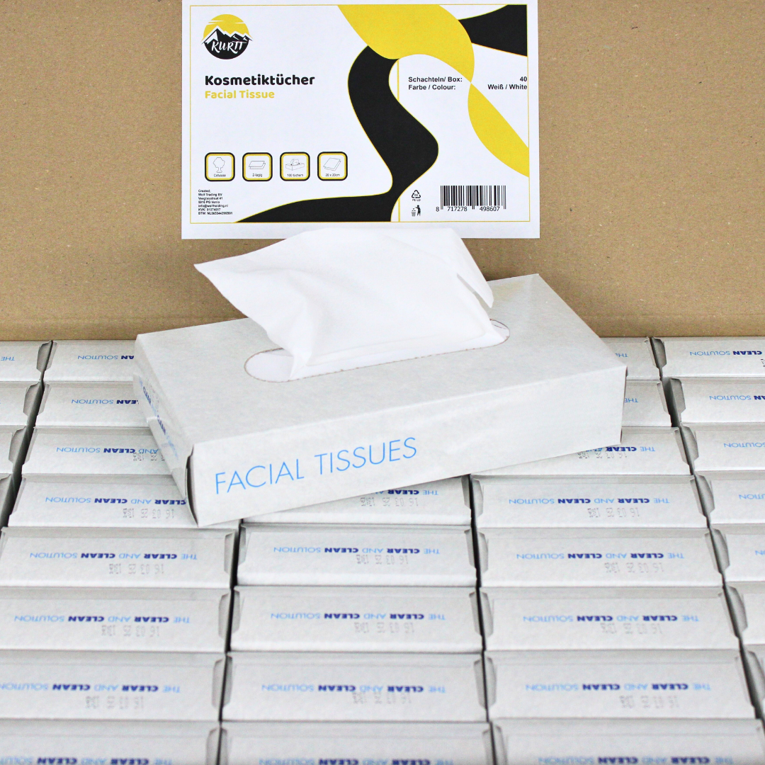 4000 Zakdoekjes, 2-laags, 20x20 cm Voordeelverpakking, (40 x 100) papieren zakdoekjes, fsc en ecolabel - reinigingsdoekjes