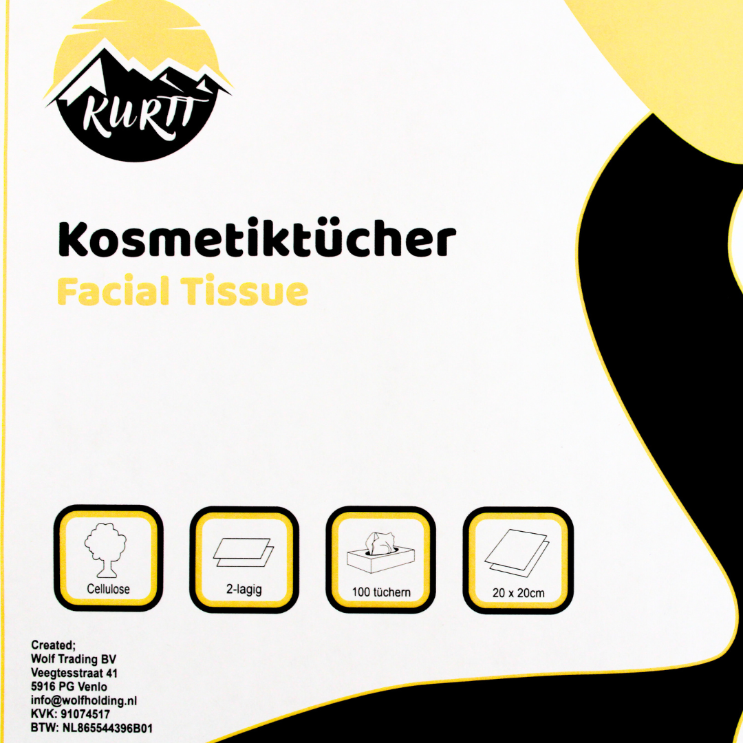 4000 Zakdoekjes, 2-laags, 20x20 cm Voordeelverpakking, (40 x 100) papieren zakdoekjes, fsc en ecolabel - reinigingsdoekjes