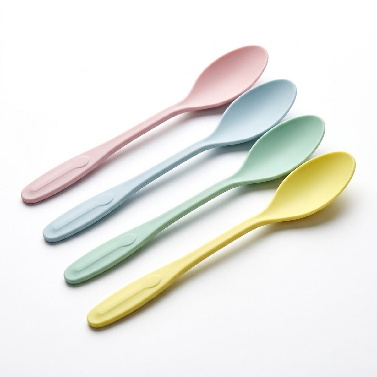 Lange sorbetlepels 17,5 cm retro pastel mix – 100 stuks herbruikbaar