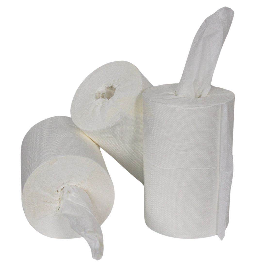 12 mini-rouleau de nettoyage 120 m sans tube - 1 à couche perforée