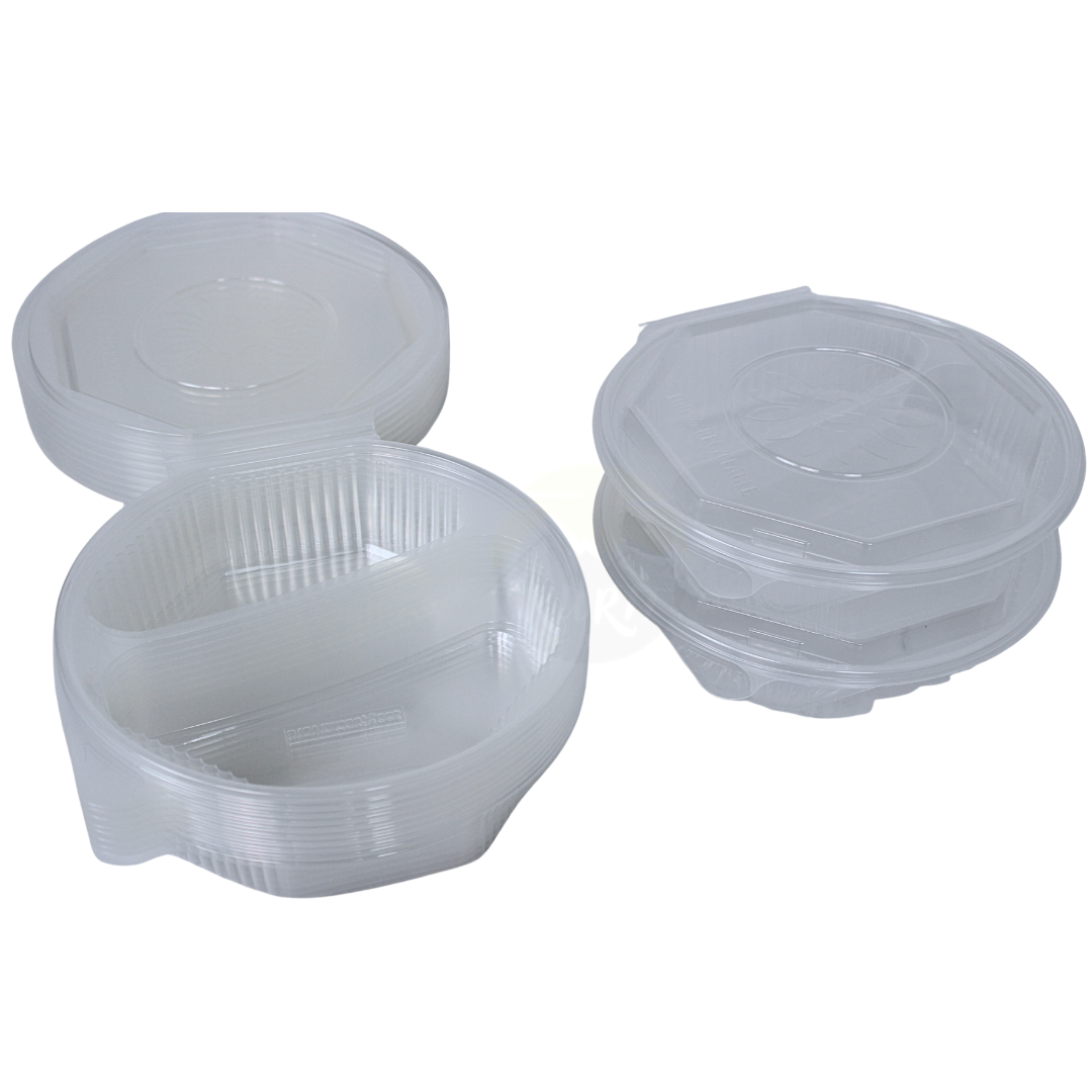 ripboxx® MEAL's Clapshell PP Transparent | 1-compartiment, 2-compartiments & 3-compartiments