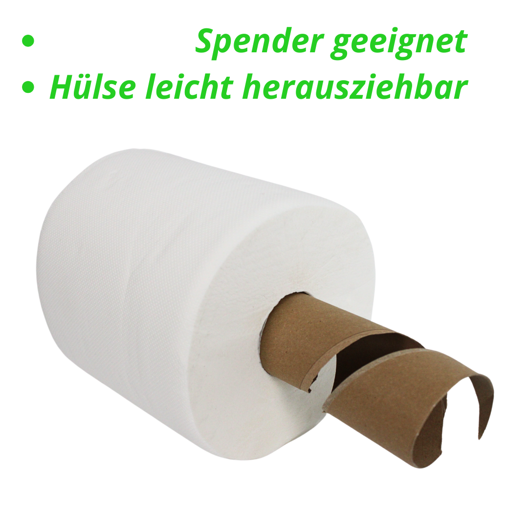 Poetsrollen, Handdoekrollen, MIDI rollen - 6 stuks