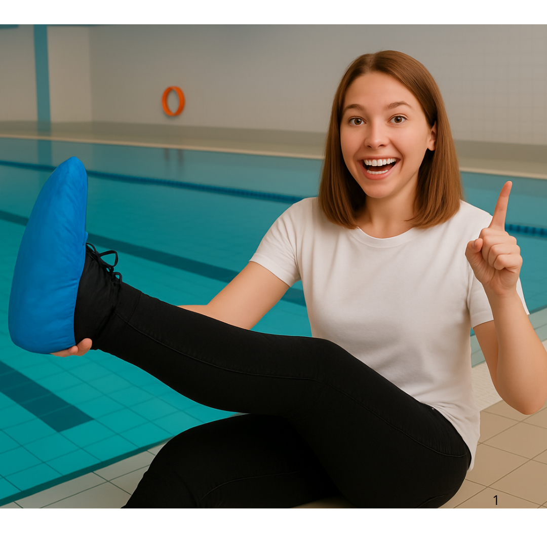 Schoenhoesjes wegwerp blauw - 100 Stuks