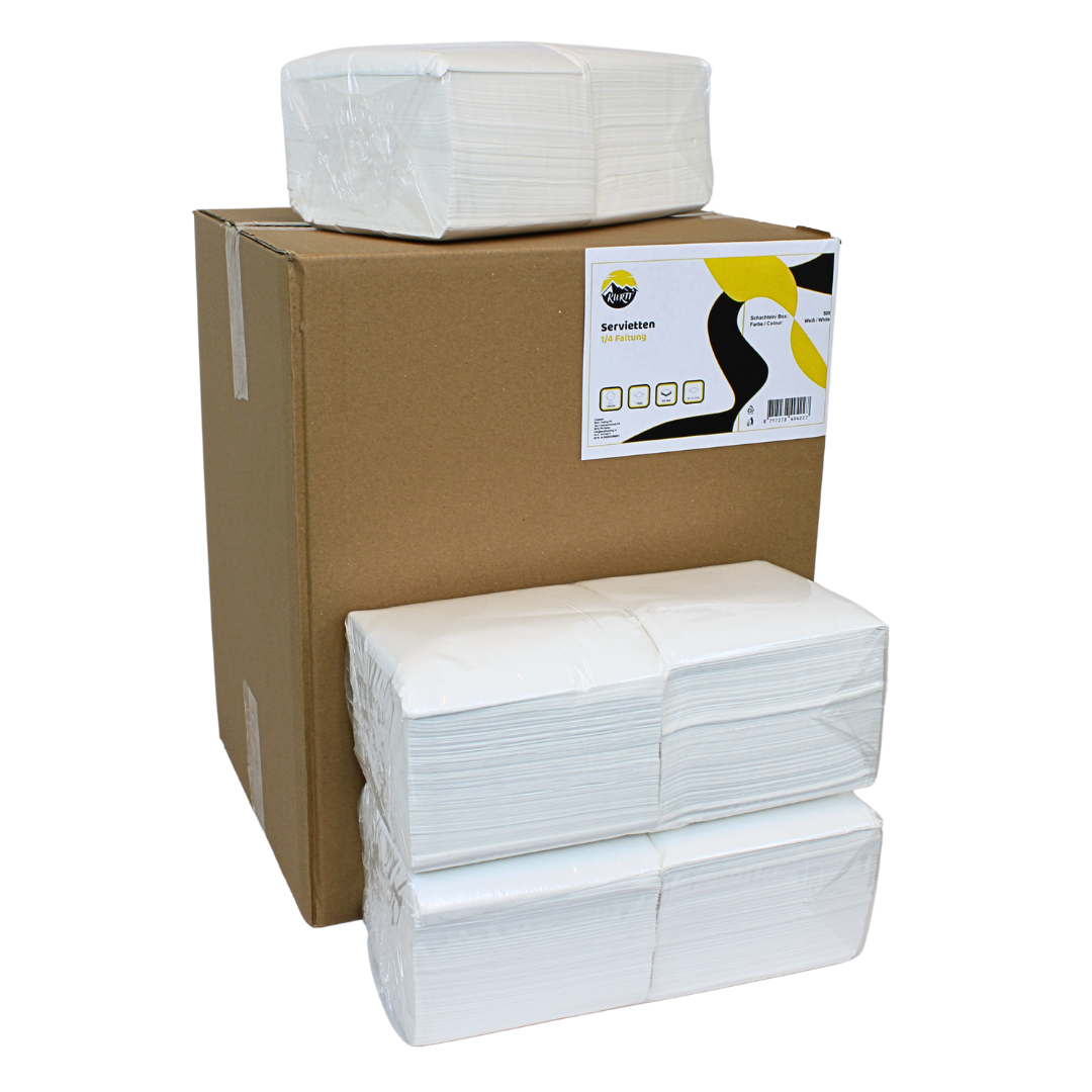 Papieren Servetten 33x33cm - Wit Wegwerpservetten