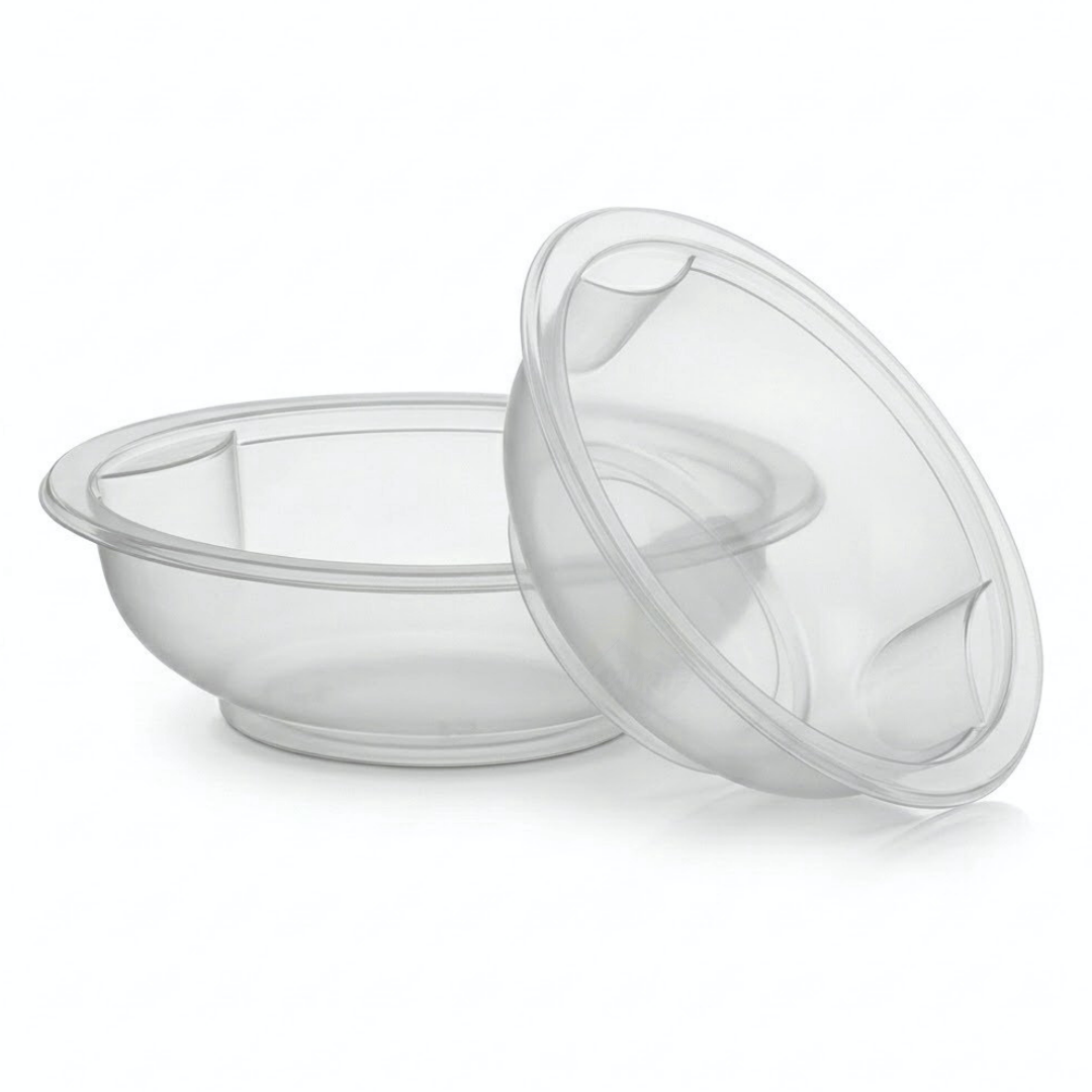 Ronde PP Soepkom / Bowl Transparant Ø 149 mm – 350 of 500 ml – per 50, 100 of 450 stuks