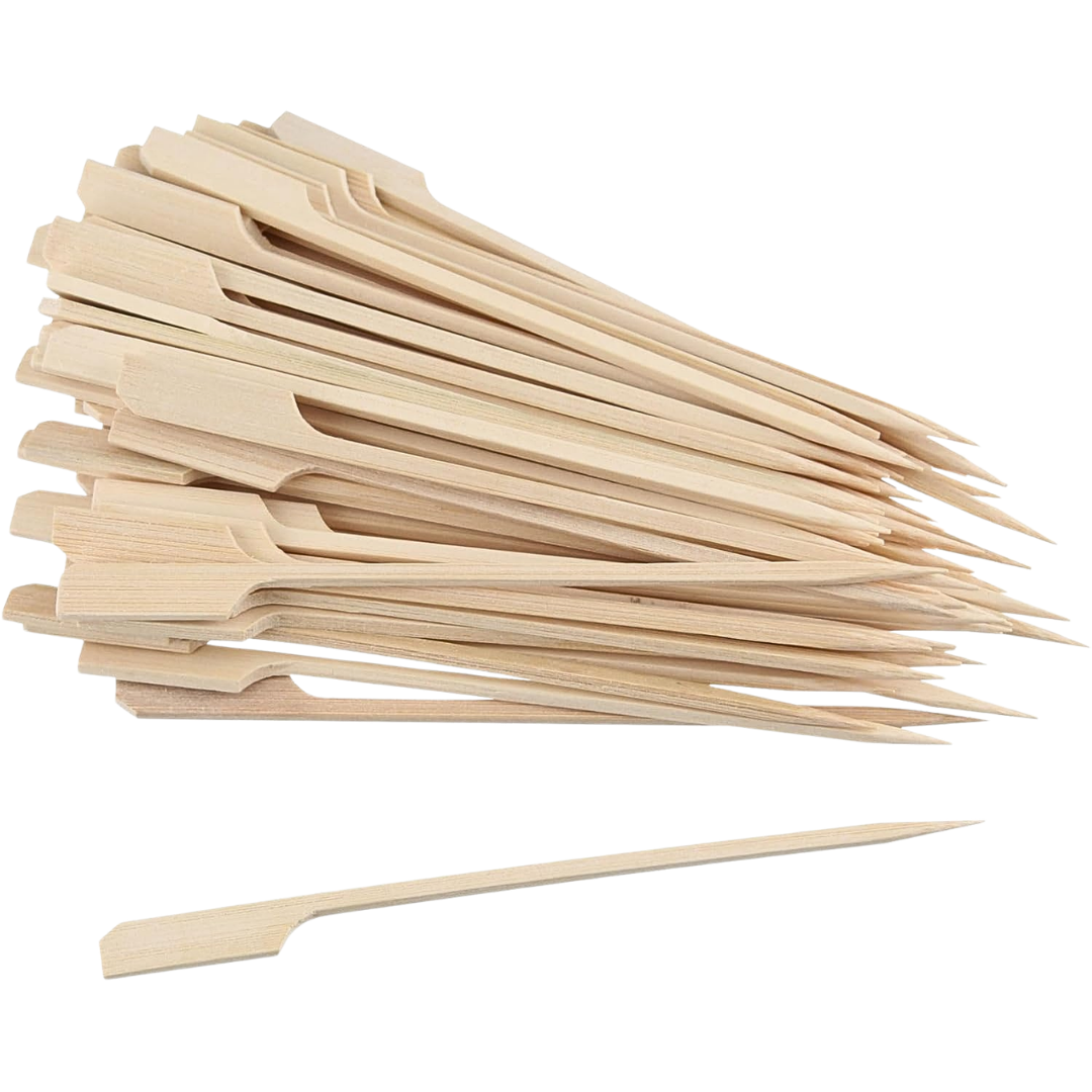 Bamboe Hamburger Spiesjes Vlaggenspiesjes 12/15/18/25cm – 100/200/500 stuks | Cocktailprikkers Tapasprikkers Bamboe
