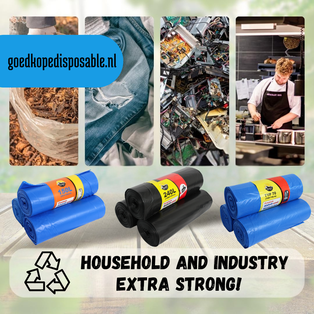 Sacs poubelles extra forts 70 microns - sacs poubelles - sacs conteneurs