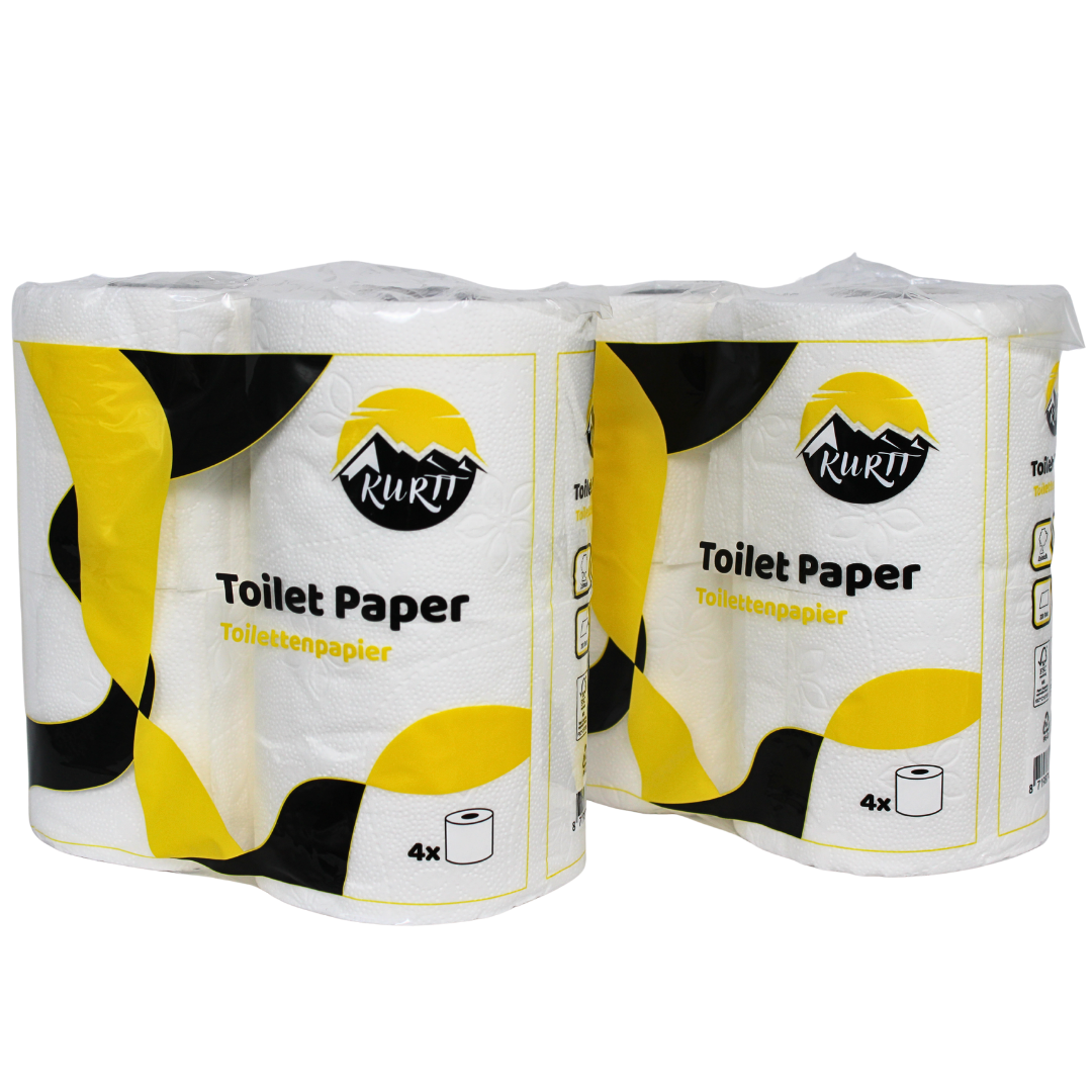 KURTT wc papier (2-laags) 200 vellen, extra zacht toilet papier
