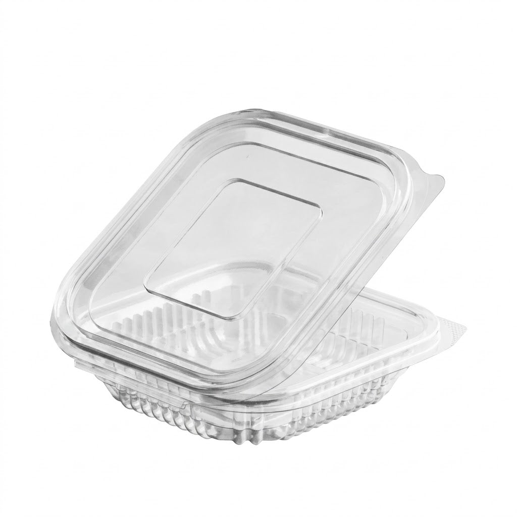 Saladebakjes 125ml Transparant – 100 Stuks met vaste Deksel | Sausbakjes