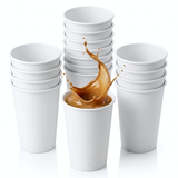 Koffiebekers wit 300ml 12 oz - 1000 stuks incl. SUP