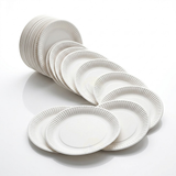 Kartonnen Borden 20cm – 100 Stuks Wegwerp Snackbord Wit