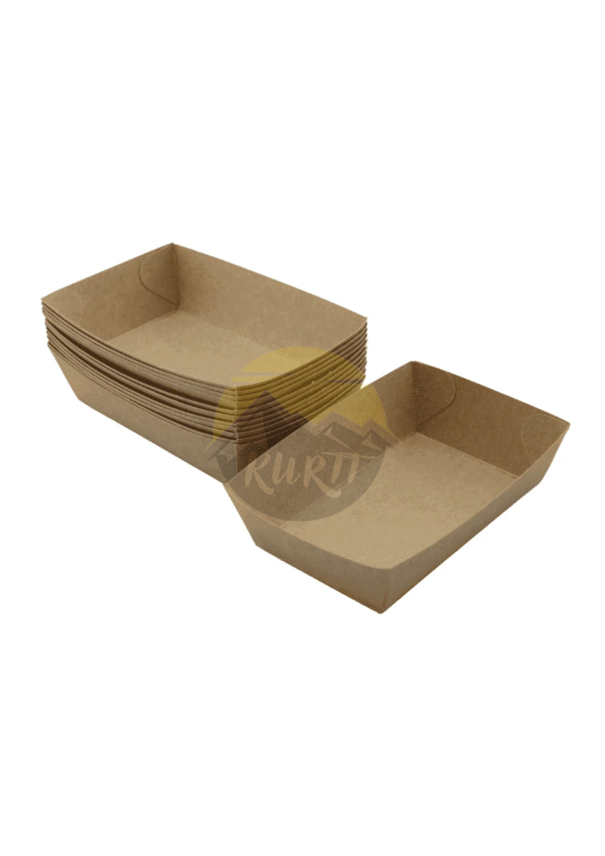 Snack boxes A7 Kraft paper - 100 pieces