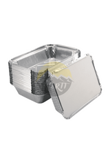 Aluminum tray 911 with lids - 100 pieces