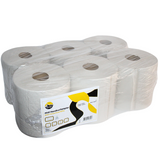 Poetsrollen Midirollen gerecycled  1-laags - 6 stuks