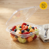 Saladebakjes 250ml Transparant – 100 Stuks met vaste Deksel | Sausbakjes