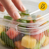 Saladebakjes 250ml Transparant – 100 Stuks met vaste Deksel | Sausbakjes