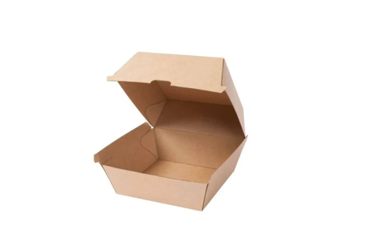 Hamburgerbox MEDIUM Kraft - 100 Stück