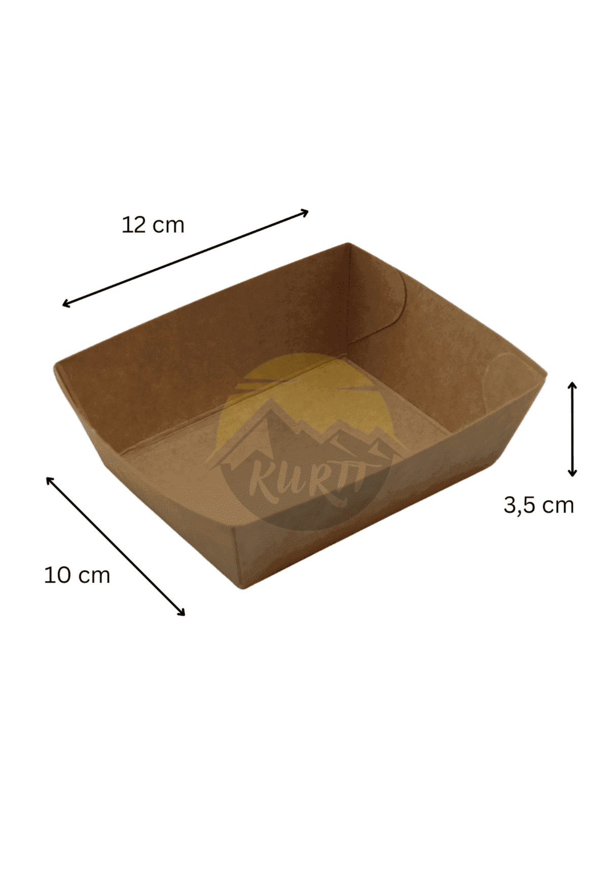 Snack containers A9 Kraft paper - 100 pieces