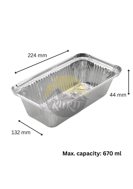 Conteneur aluminium 670 L avec couvercles - 100 pièces