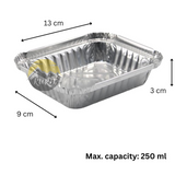 Aluminum container 250 L with lids - 50 pieces