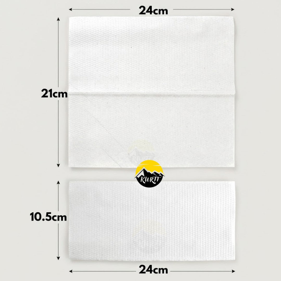 Papieren Handdoekjes Z-vouw 2-Laags Cellulose – 3200 Stuks 24x21cm