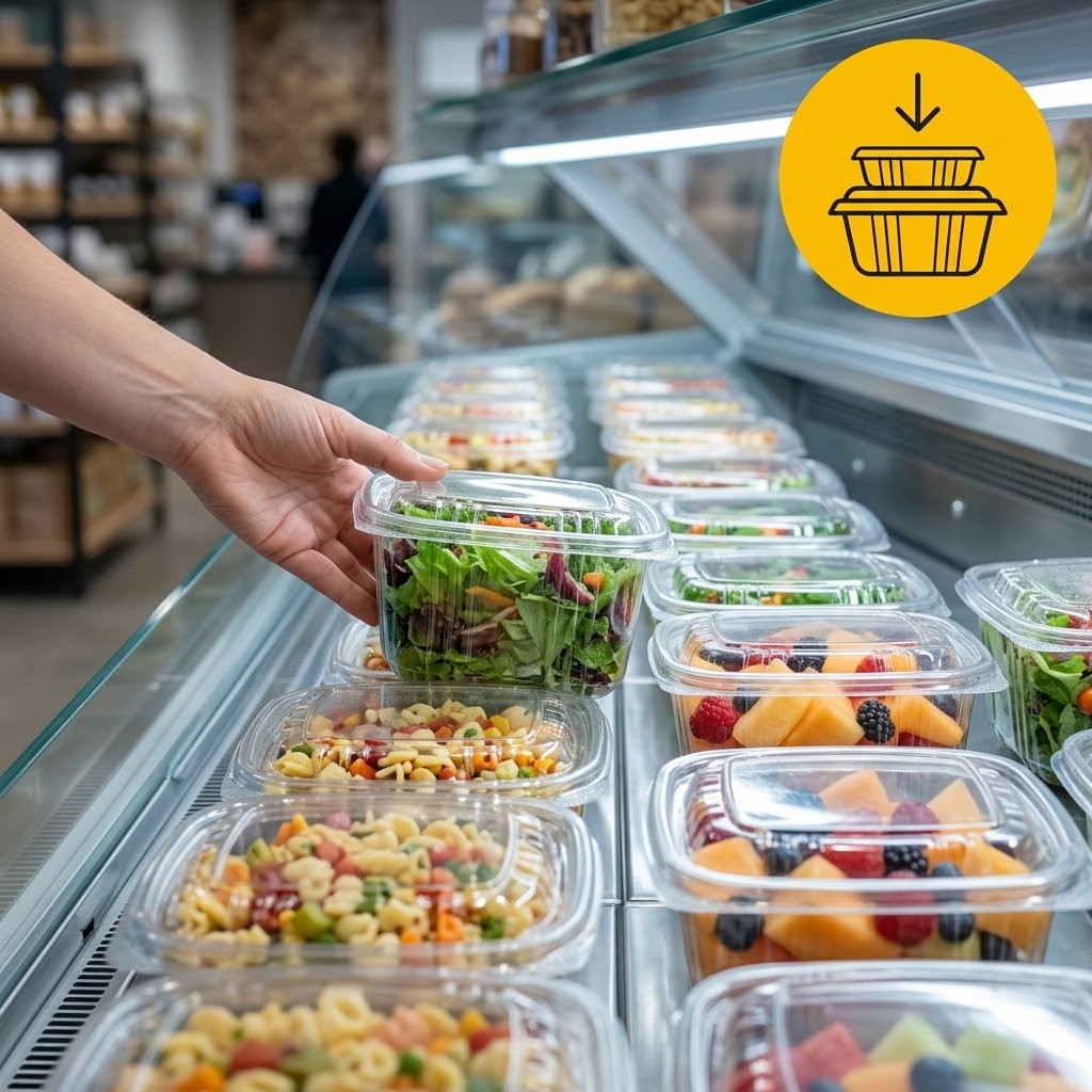 Saladebakjes 375ml Transparant – 500 Stuks met vaste Deksel | Sausbakjes
