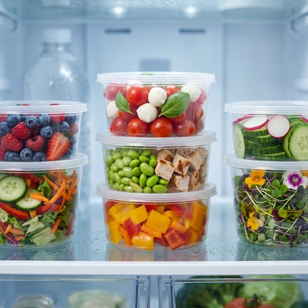 Plastic potjes 350ml transparant met deksel – 50 stuks | BPA-vrij