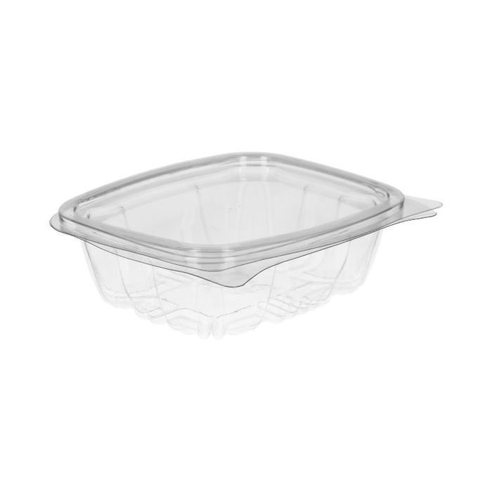 Salad containers 375cc with fixed lid - 100 pieces