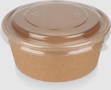 Karton Saladebakjes met RPET deksel 750 ml - 150 stuks