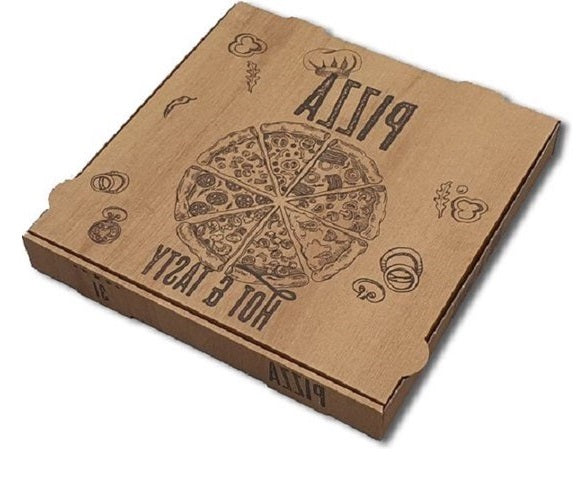 Pizza cardboard Brown 30x30x4 cm kraft - 100 pieces