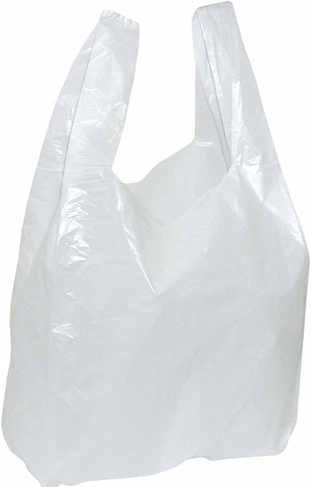 Shirt carrier bags HDPE 30+20x60cm 14my - 1000 pieces