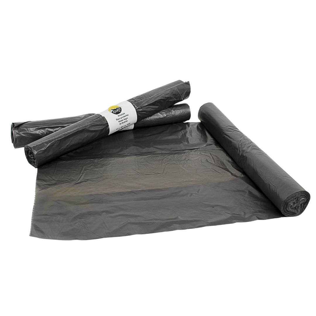 Sacs Poubelle HDPE 61x80cm Gris Type 23 En Rouleau | 500 Pièces