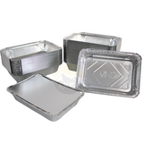 Aluminum container 861 L with lids - 100 pieces