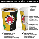 Koffiebekers 200ml Karton to go – goud Wegwerpbekers incl sup