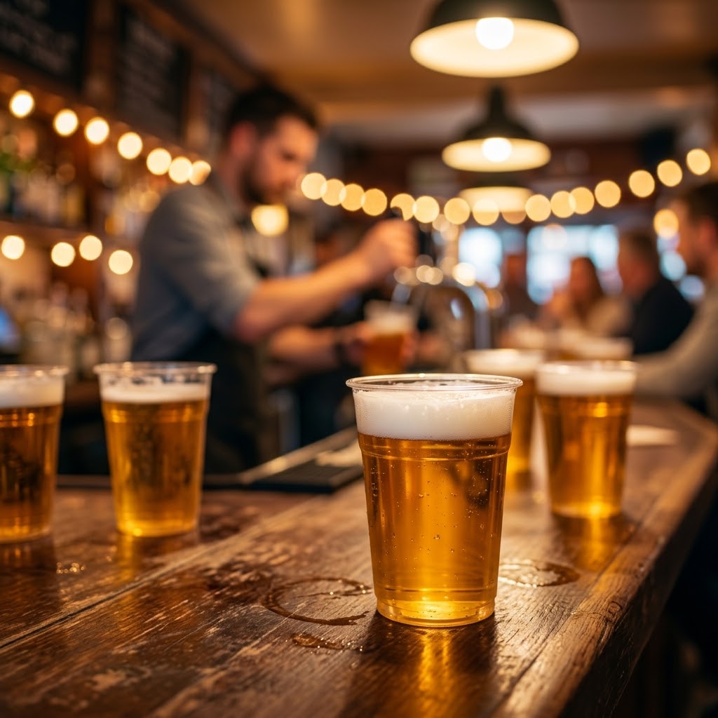 Bierbekers 400ml Transparant Plastic – Wegwerpbekers Breukbestendig