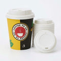 Koffiebekers Goud 200ml Karton to go – 1000 Stuks Wegwerpbekers