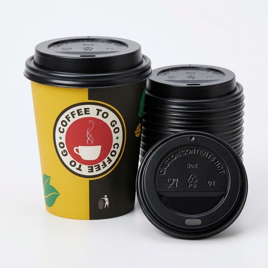 Koffiebekers Goud 200ml Karton to go – 1000 Stuks Wegwerpbekers