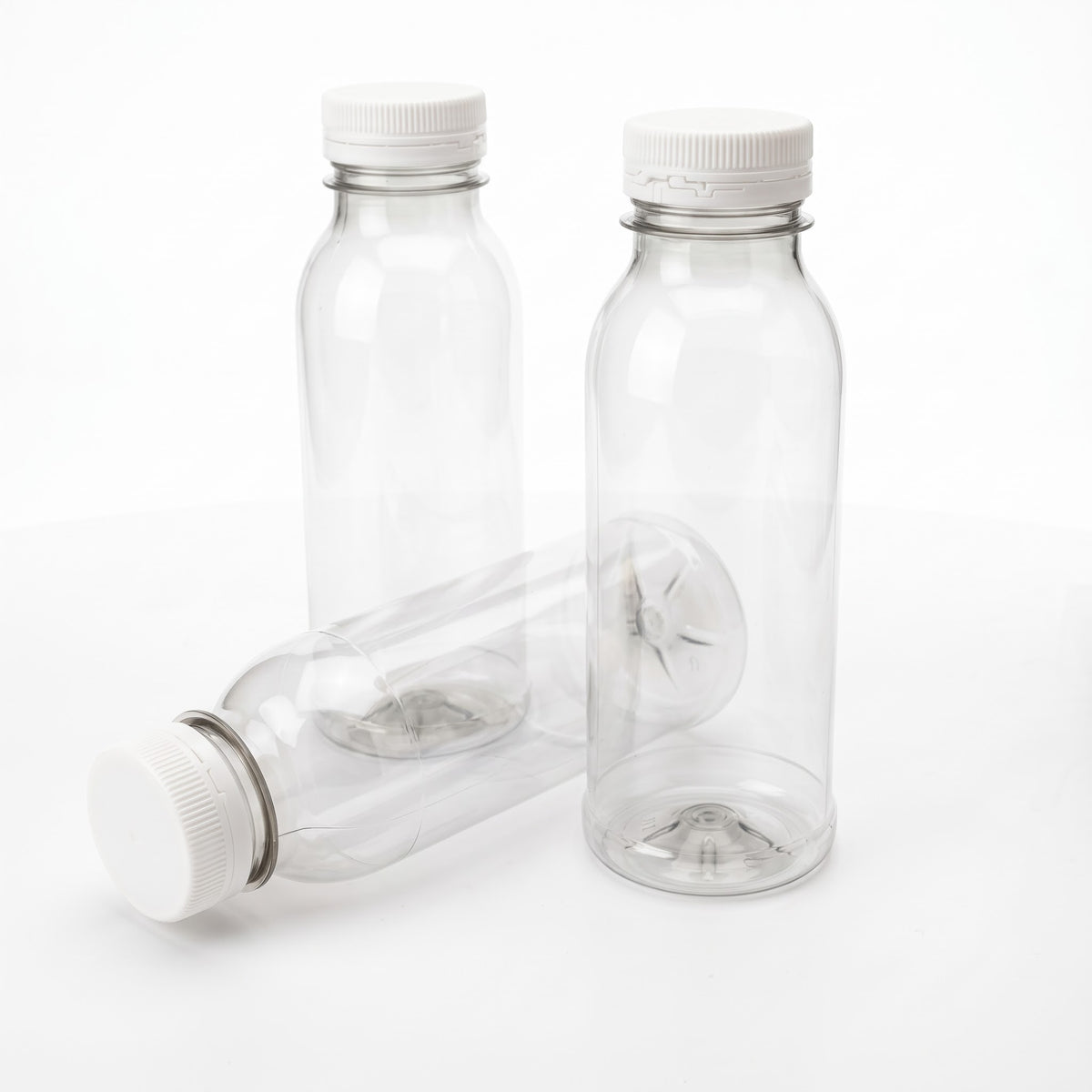 rPET Flesje 330ml met Oranje Dop | BPA-vrij & Voedselveilig - 35 stuks