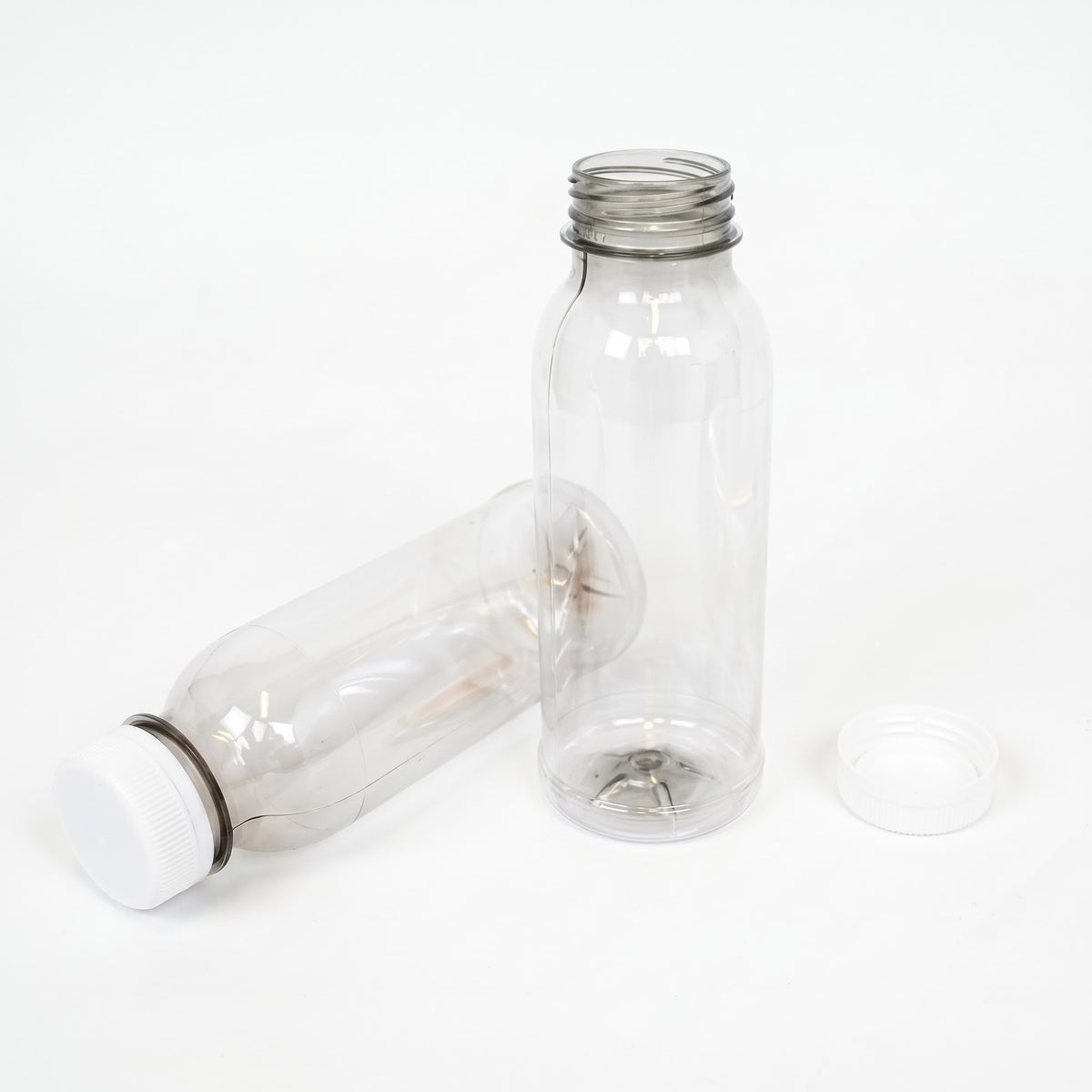 rPET Flesje 330ml met Oranje Dop | BPA-vrij & Voedselveilig - 35 stuks