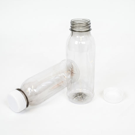rPET Flesje 250ml met Oranje Dop | BPA-vrij & Voedselveilig - 40 stuks
